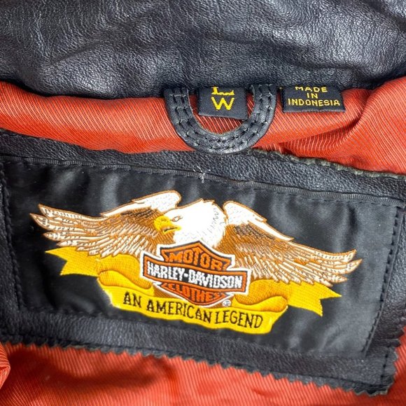 🌷HOST PICK 🌷 Harley-Davidson Black Leather Vintage Motorcycle - Picture 8 of 13